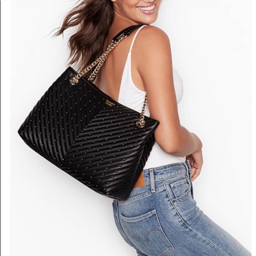 Victoria Secret Shoulder Tote Black